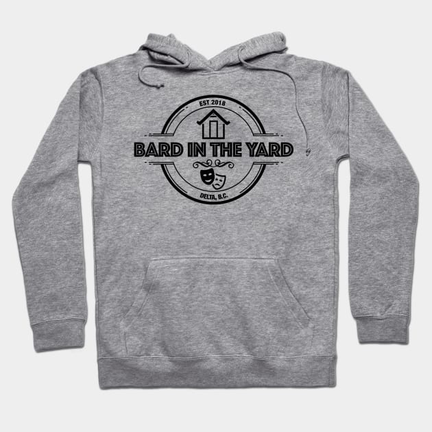 Bard in the Yard (Delta) Black Logo Hoodie by FahlDesigns